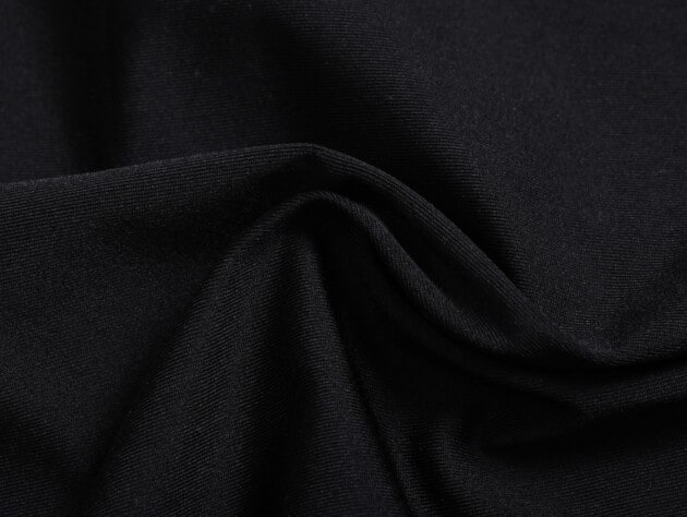 black synthetic fabric.