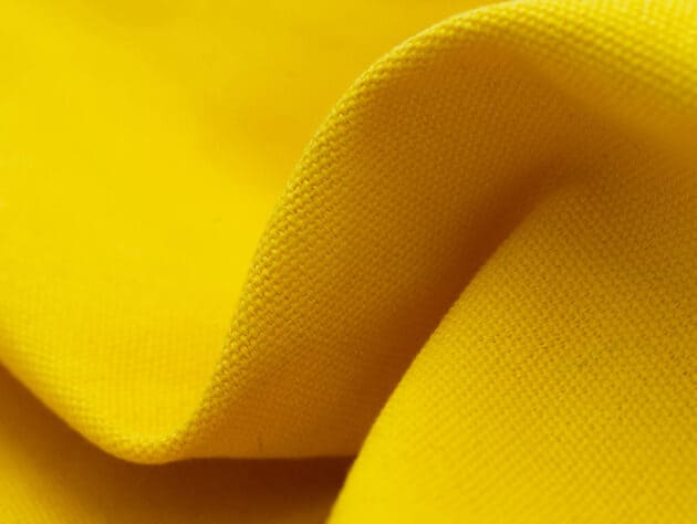 yellow fabric.