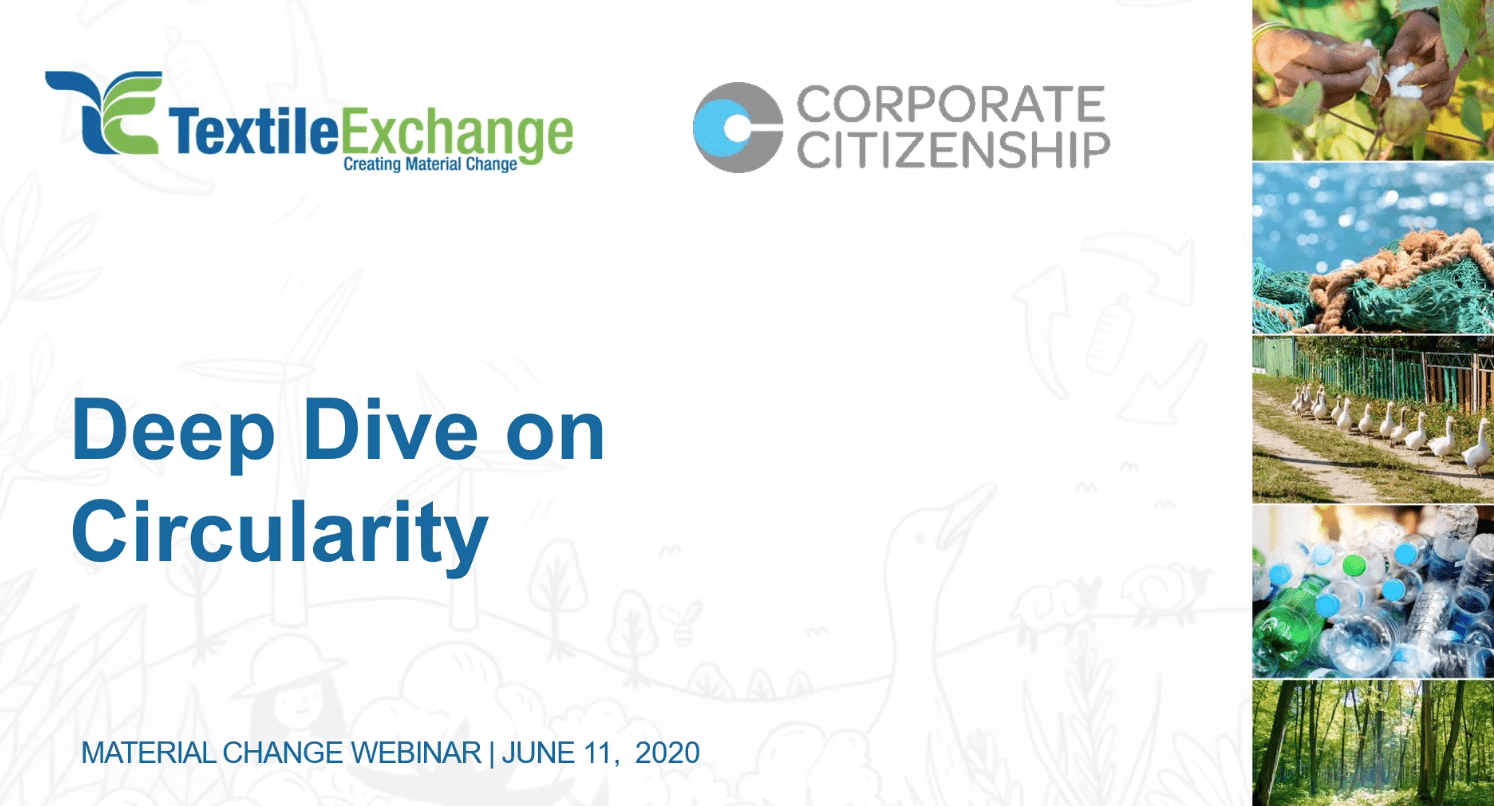 MCI Deep Dive in Circularity Textile Exchange