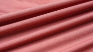 red fabric with folds.